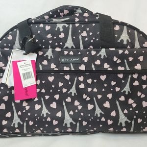 Betsey Johnson Paris Love Travel Luggage Rolling